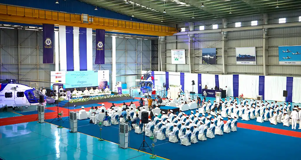 Indian Coast Guard Commissioning Ceremony of 835 Squadron